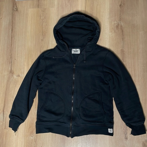 Reigning Champ Other - Reigning Champ Hoodie. Black.‎ Small. Cuff Distressing, pictured.